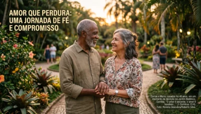 casal cristão brasileiro com alianças representando a fidelidade conjugal ensinada em Provérbios 5:18