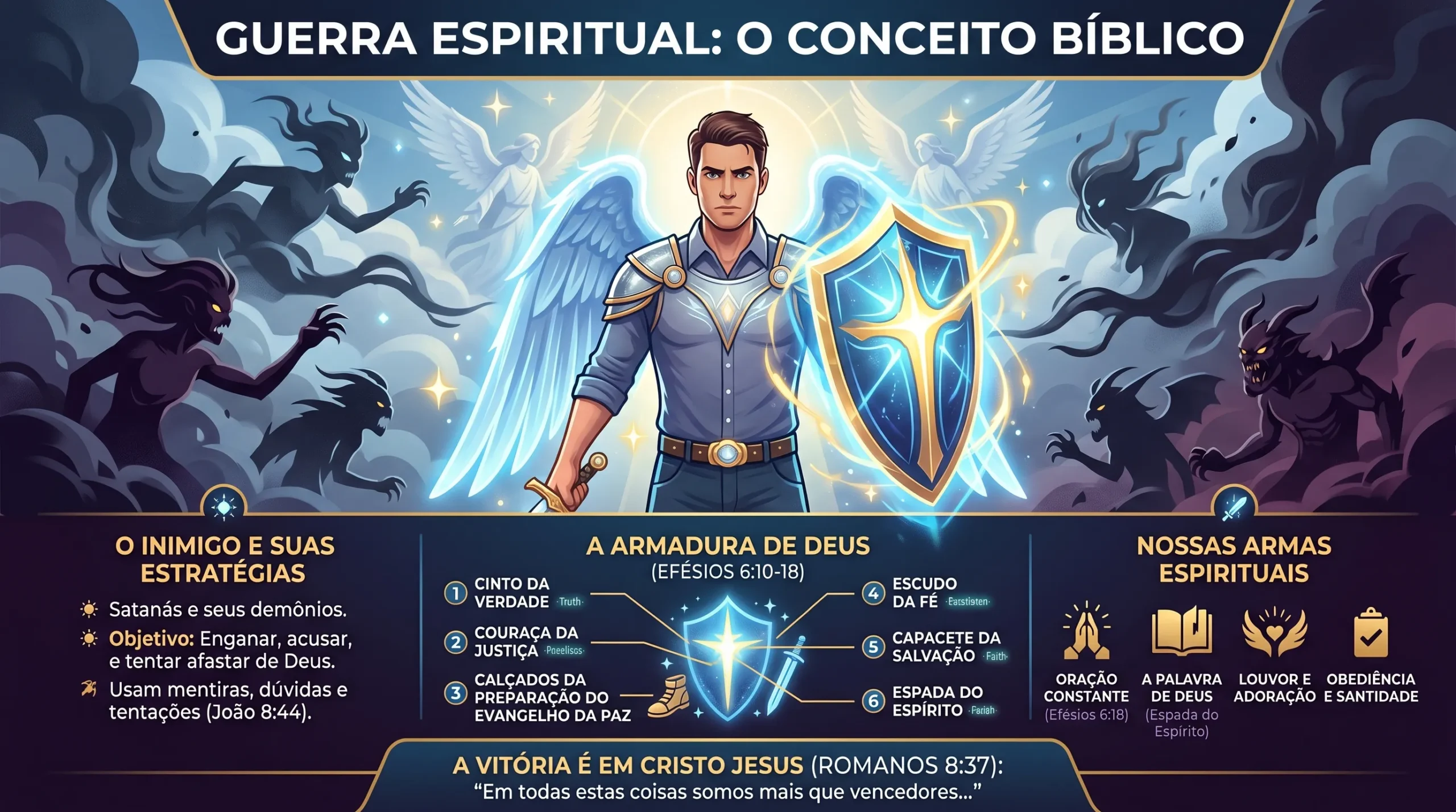 Batalha Espiritual Bíblica: Passos para Vencer a Guerra Espiritual batalha espiritual biblica